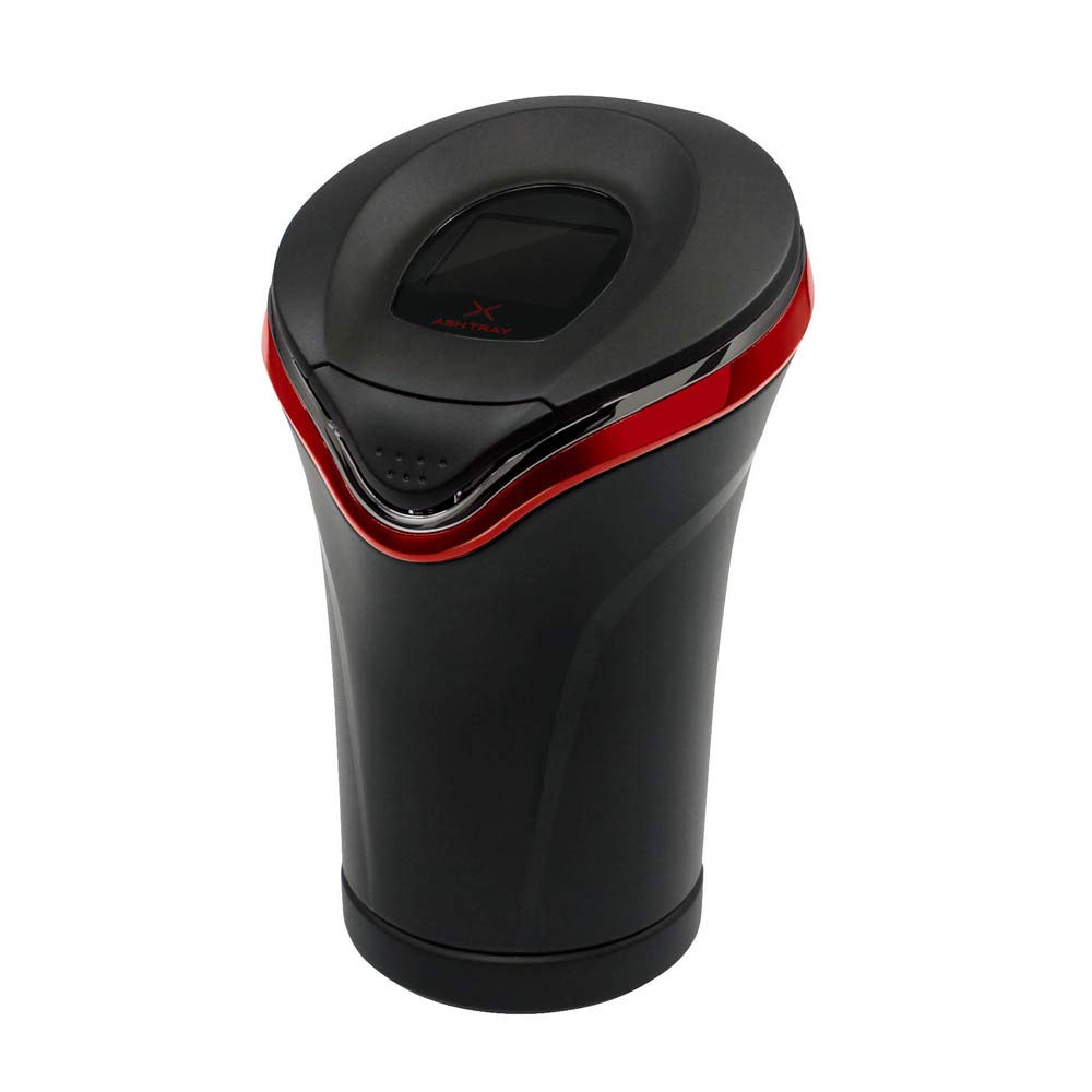 【送料無料】槌屋ヤック(Tsuchiya Yac) 車内用品 灰皿 クロスアッシュ ブラック/レッド PF-340