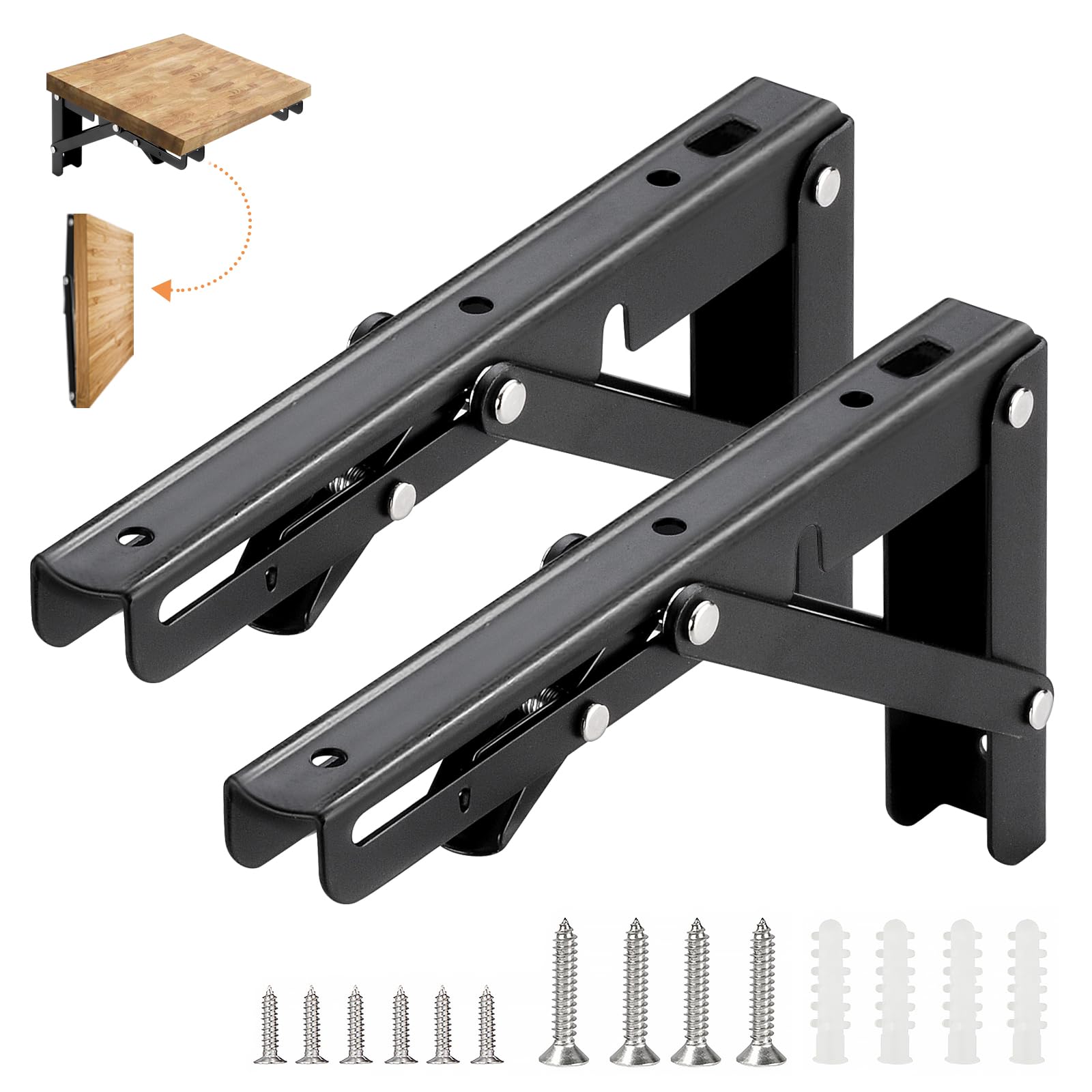 【送料無料】COCIVIVRE 折りたたみ 棚受け金具 L字型 棚支え ブラケット l字金具 棚受け 耐荷重50-55kg..