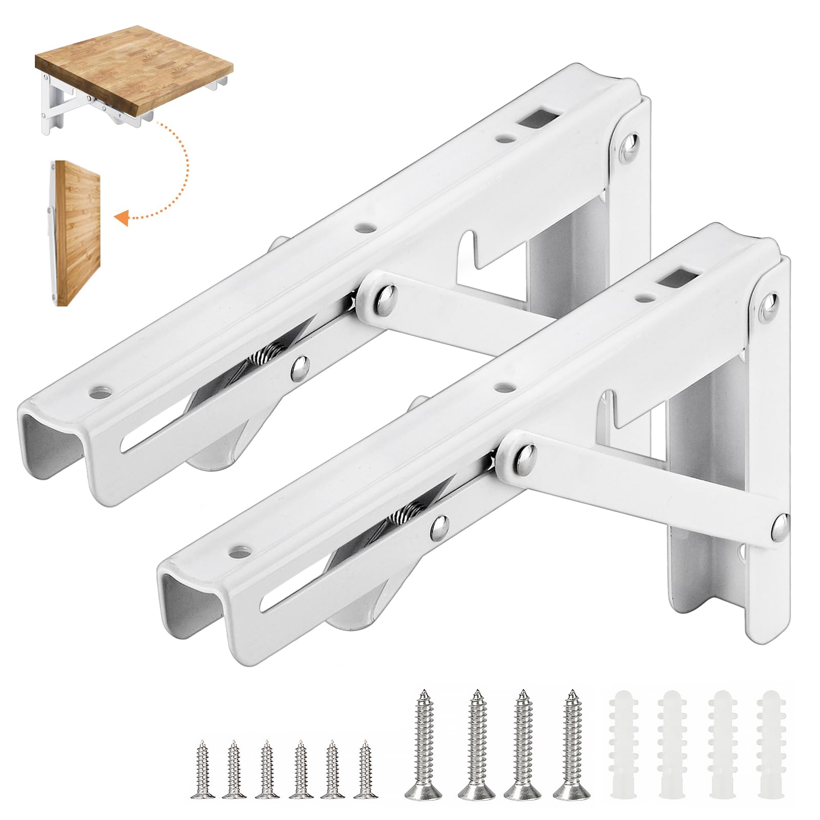 【送料無料】COCIVIVRE 折りたたみ 棚受け金具 L字型 棚支え ブラケット l字金具 棚受け 耐荷重50-55kg..