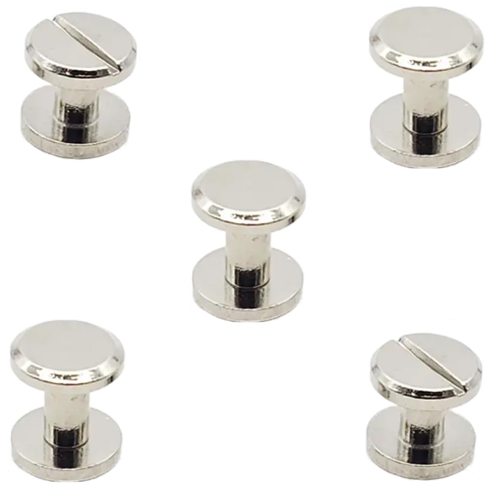 【送料無料】単ネジ セットネジ 金属ネジ 装飾ネジ 雌ネジ 手作りスタッド 革細工用 ベルト ハンドバッグ グローブなど diyパーツ 滑らかで丈夫 5セット