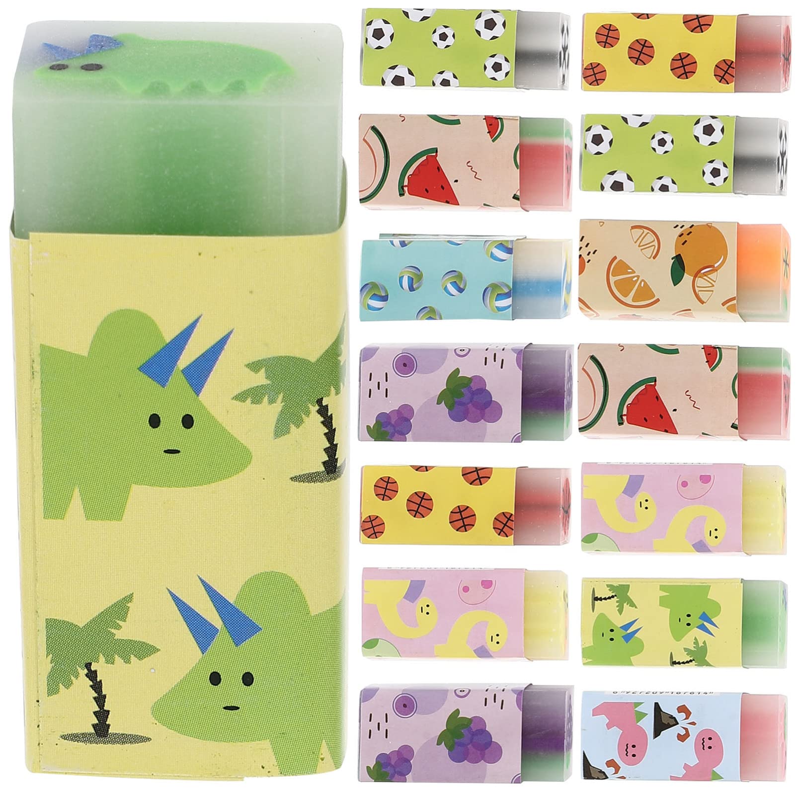 【送料無料】Toyvian 消しゴム 小学生 子供用鉛筆消しゴム かわいい よく消える 可愛い 学校用 15個 お..