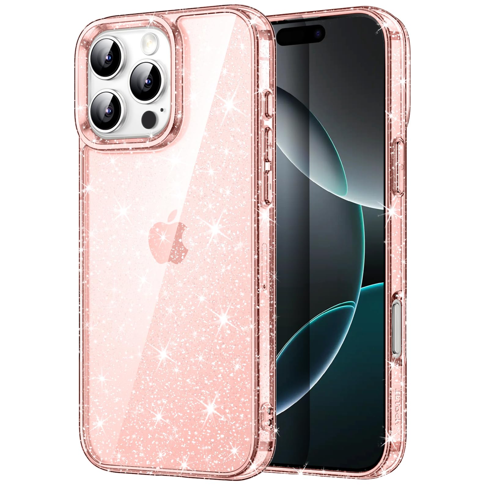 【送料無料】JETech iPhone 16 Pro Max 6.9インチ用 きらきら ケース ブリンブリン 衝撃吸収 バンパーカバー かわいい キラキラ 女性用..