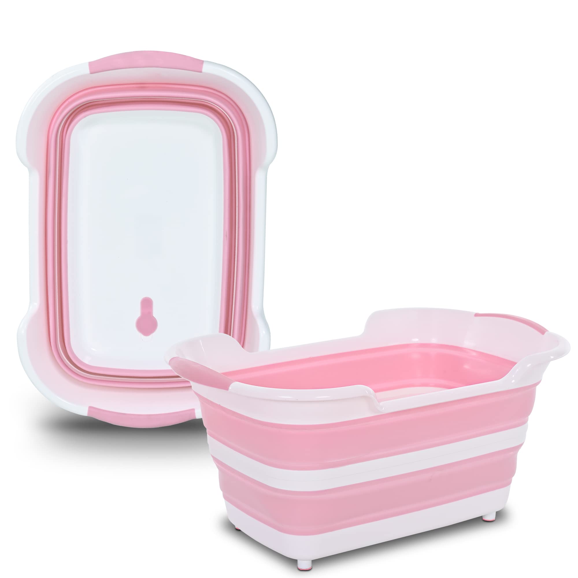 【送料無料】SOLPEX 折りたたみたらい 大型 洗い桶 犬バスグッズ 猫犬お風呂用 大容量 洗濯バケツ 水抜..