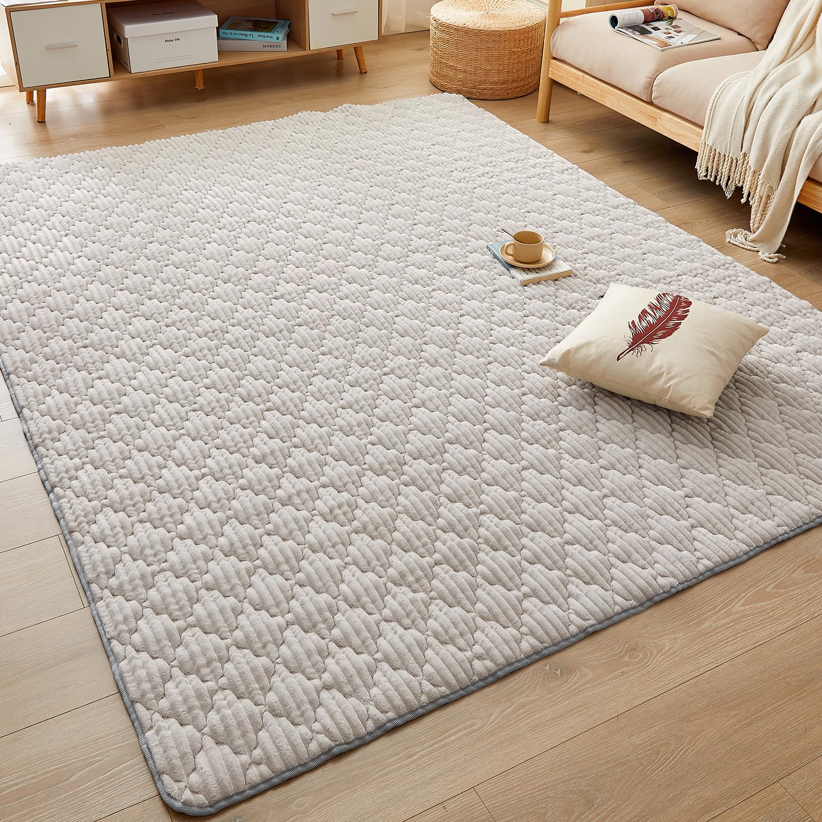 【送料無料】CHOSHOME カーペット ラグ 極厚25mm ラグマット 3畳 絨毯 厚手 ラグ 滑り止め 防音 ふわっ..