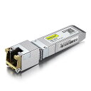 【送料無料】10Gtek 10GBase-T SFP+モジュール, 10G-T, 10Gカッパー, RJ-45 SFP+ CAT.6a, 最大30メートル, Intel E10GSFPT 互換