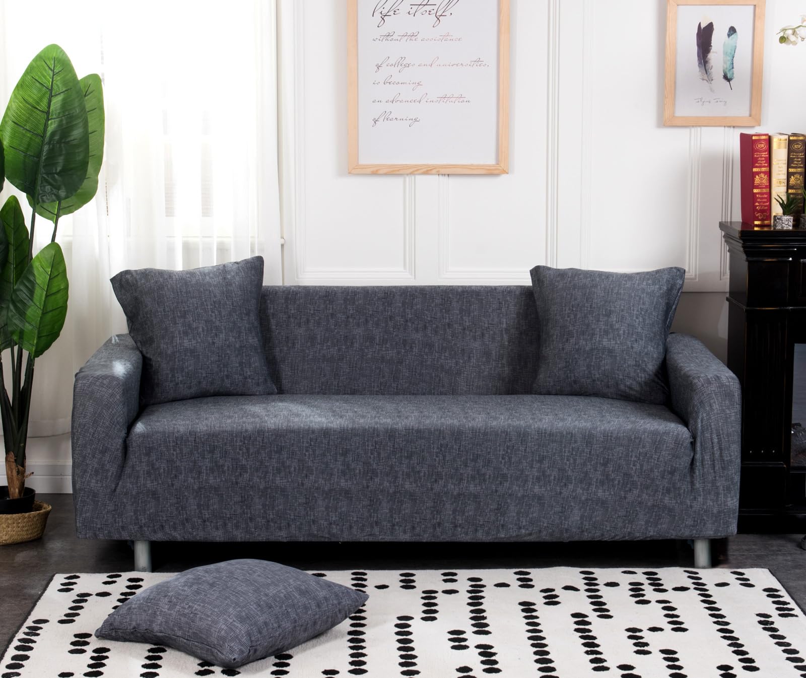 【送料無料】TMVOK ソファーカバー 3人掛け ストレッチ 北欧風 ソファーカバー 肘付き 滑り止め 柔らか..