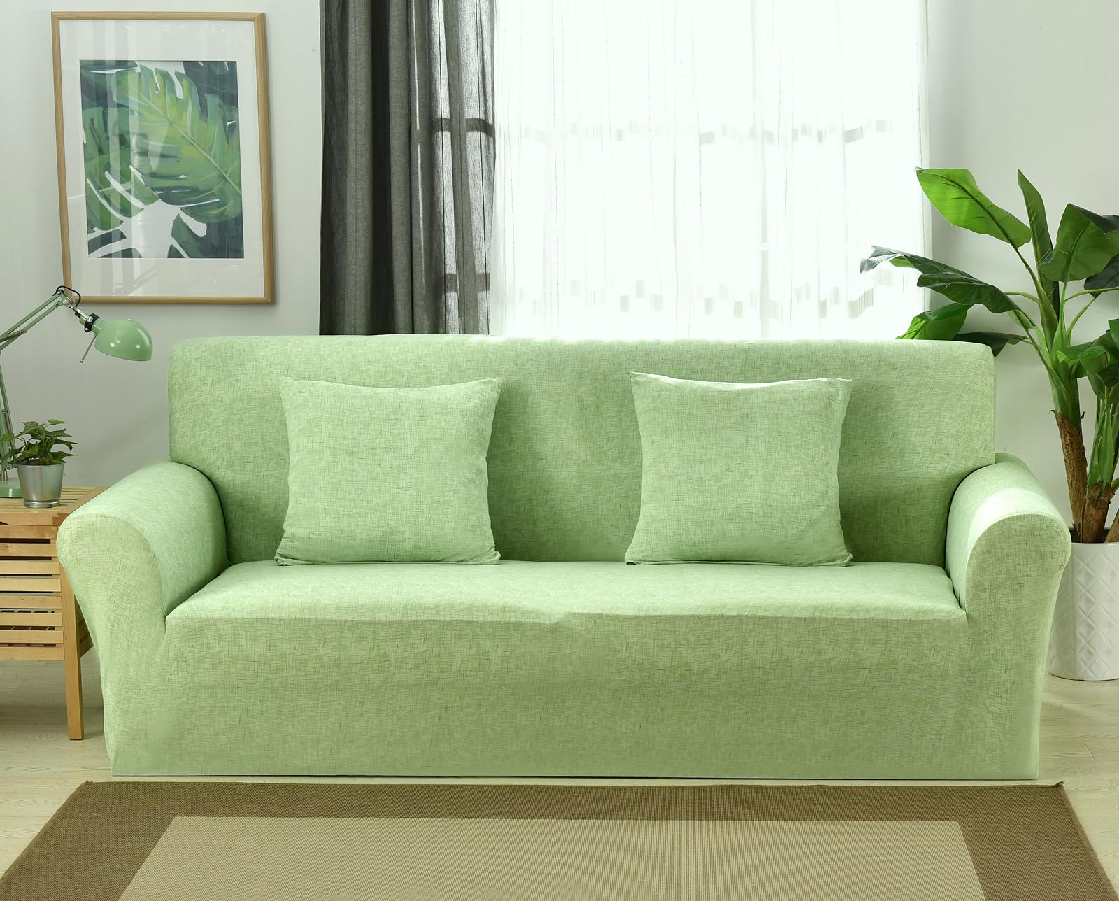 【送料無料】TMVOK ソファーカバー 3人掛け ストレッチ 北欧風 ソファーカバー 肘付き 滑り止め 柔らか..