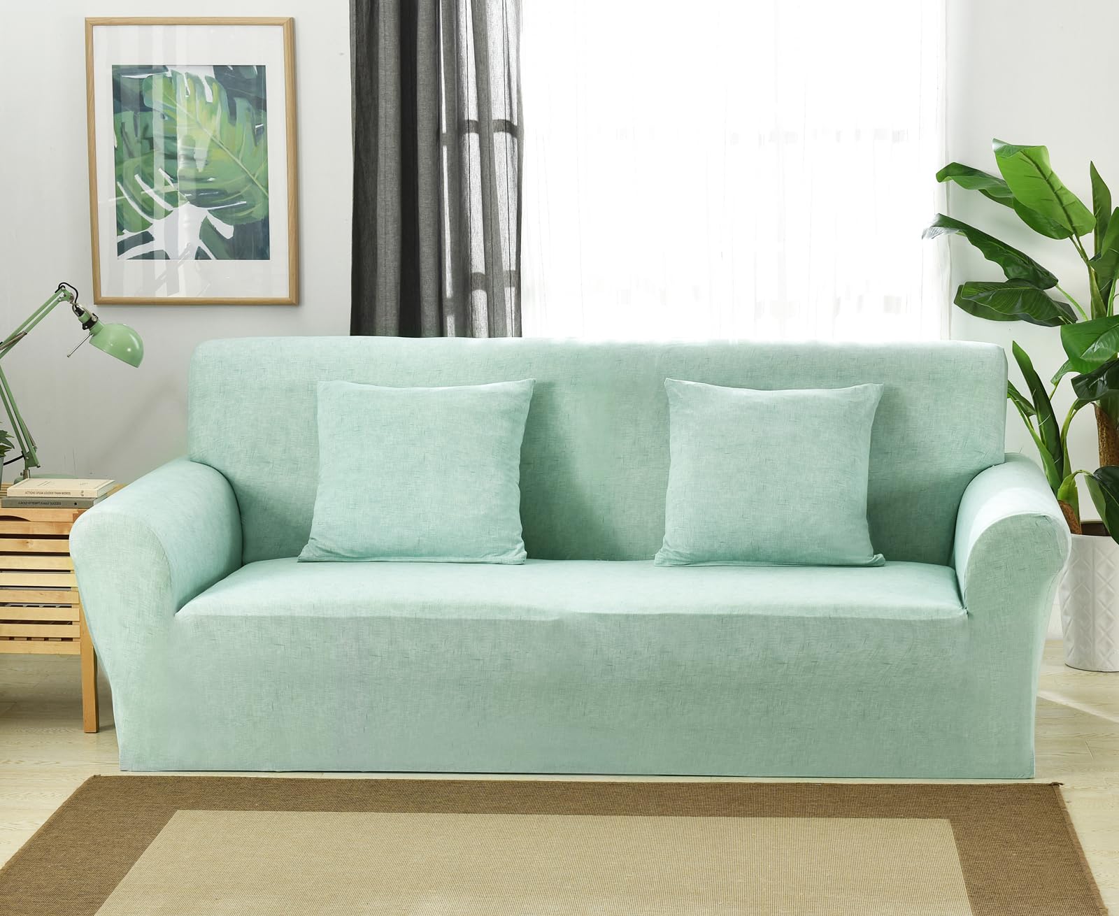 【送料無料】TMVOK ソファーカバー 3人掛け ストレッチ 北欧風 ソファーカバー 肘付き 滑り止め 柔らか..