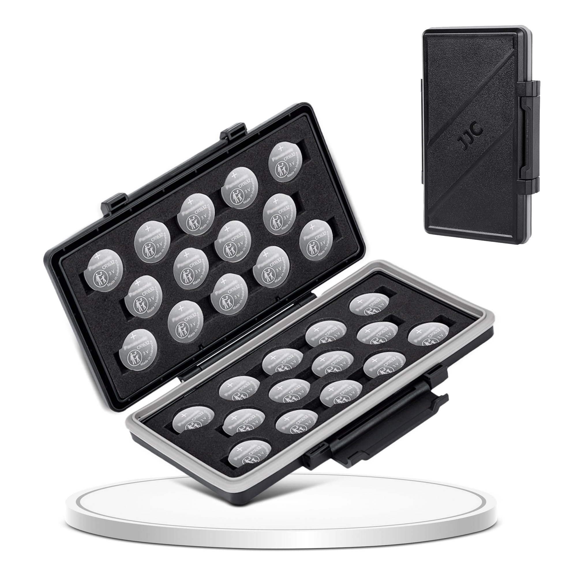 【送料無料】JJC コイン電池ケース コイン電池 x28個収納 リチウムコイン電池 CR1632 C ...
