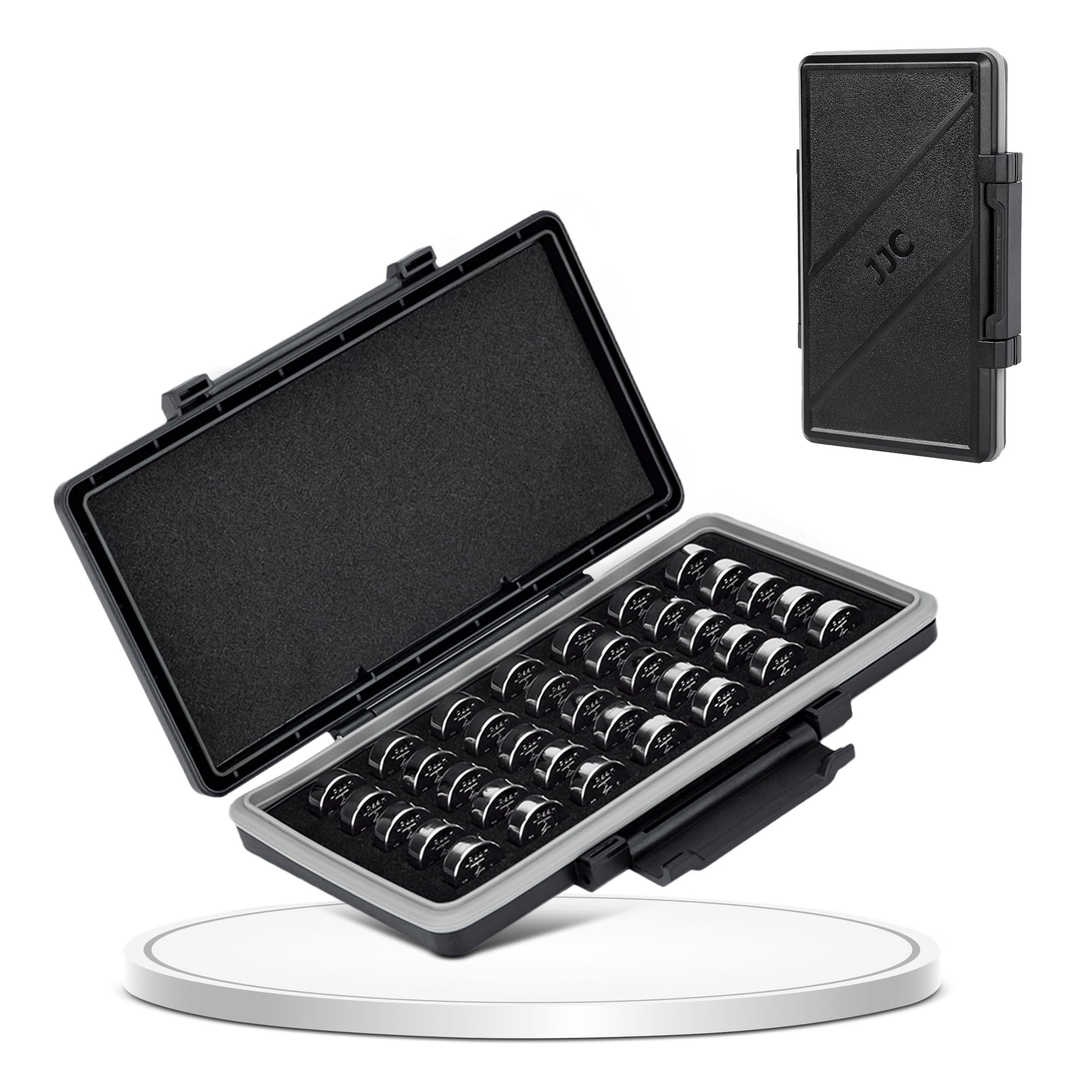 【送料無料】JJC LR44 コイン電池ケース コイン電池 x35個収納 リチウムコイン電池 SR4 ...