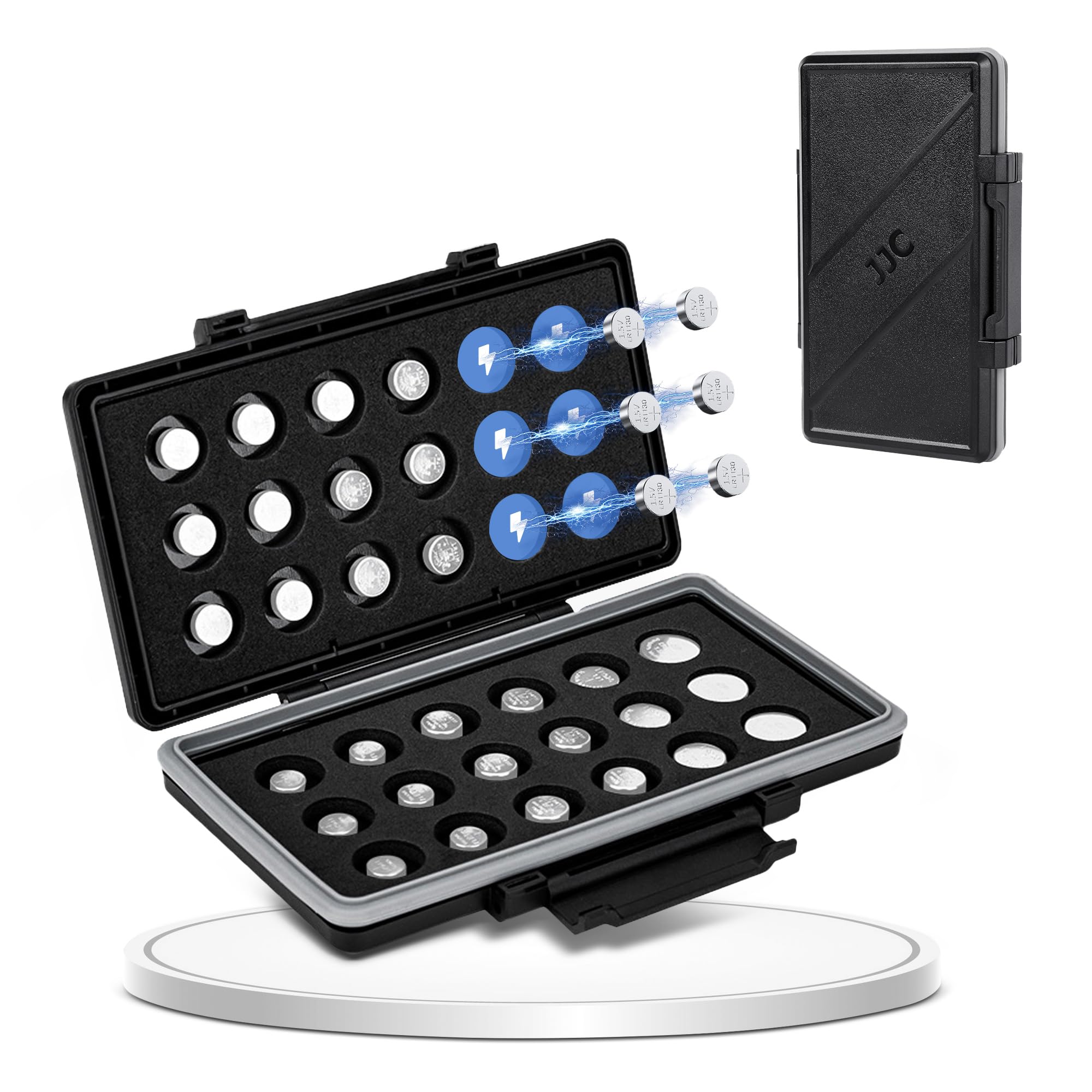 【送料無料】JJC LR1130 / LR41 磁気設計 コイン電池ケース x36個コイン電池収納  ...