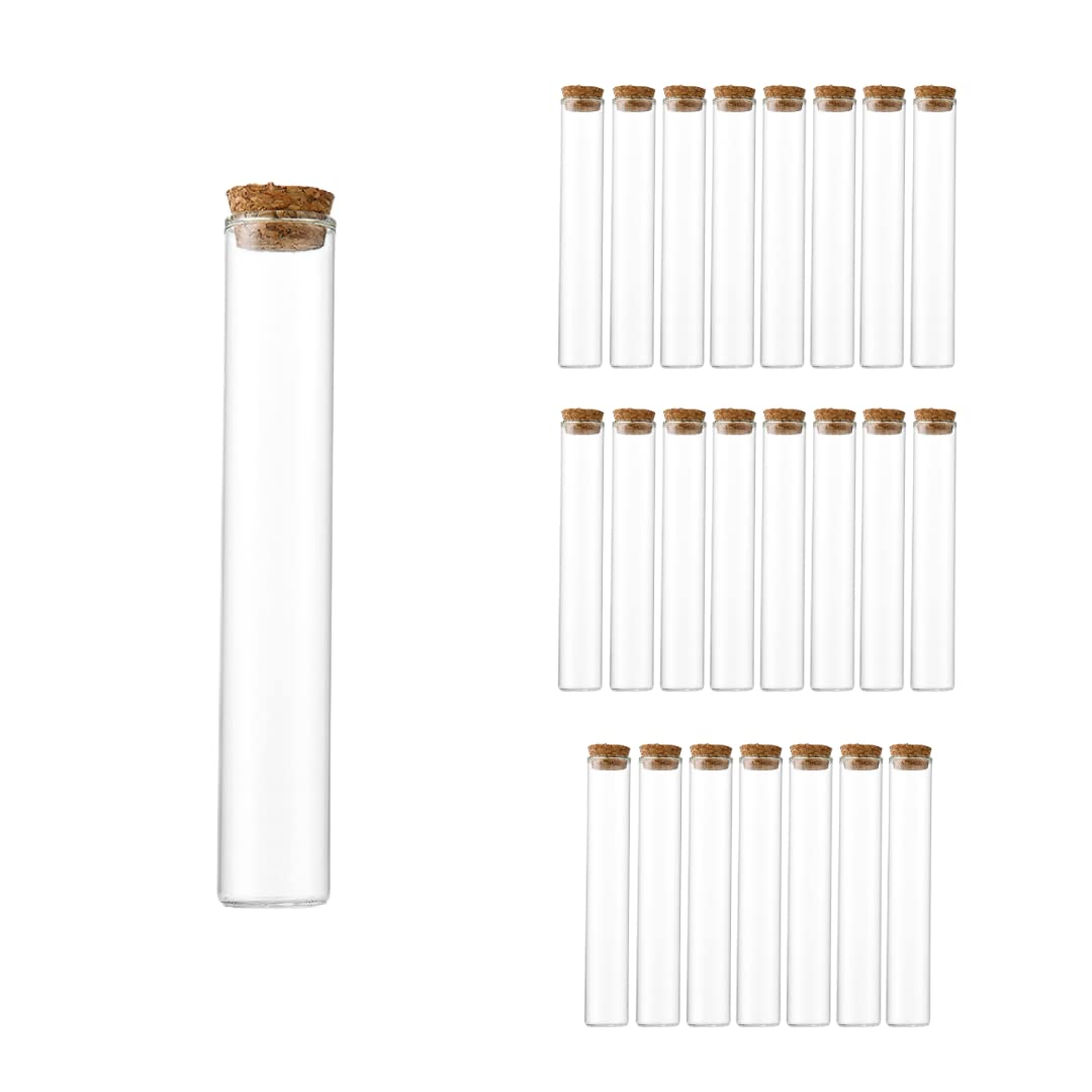 【送料無料】Charmoon ガラス瓶 透明 小瓶 コルク栓 密閉 保存 収納 24本 セット (60ml)