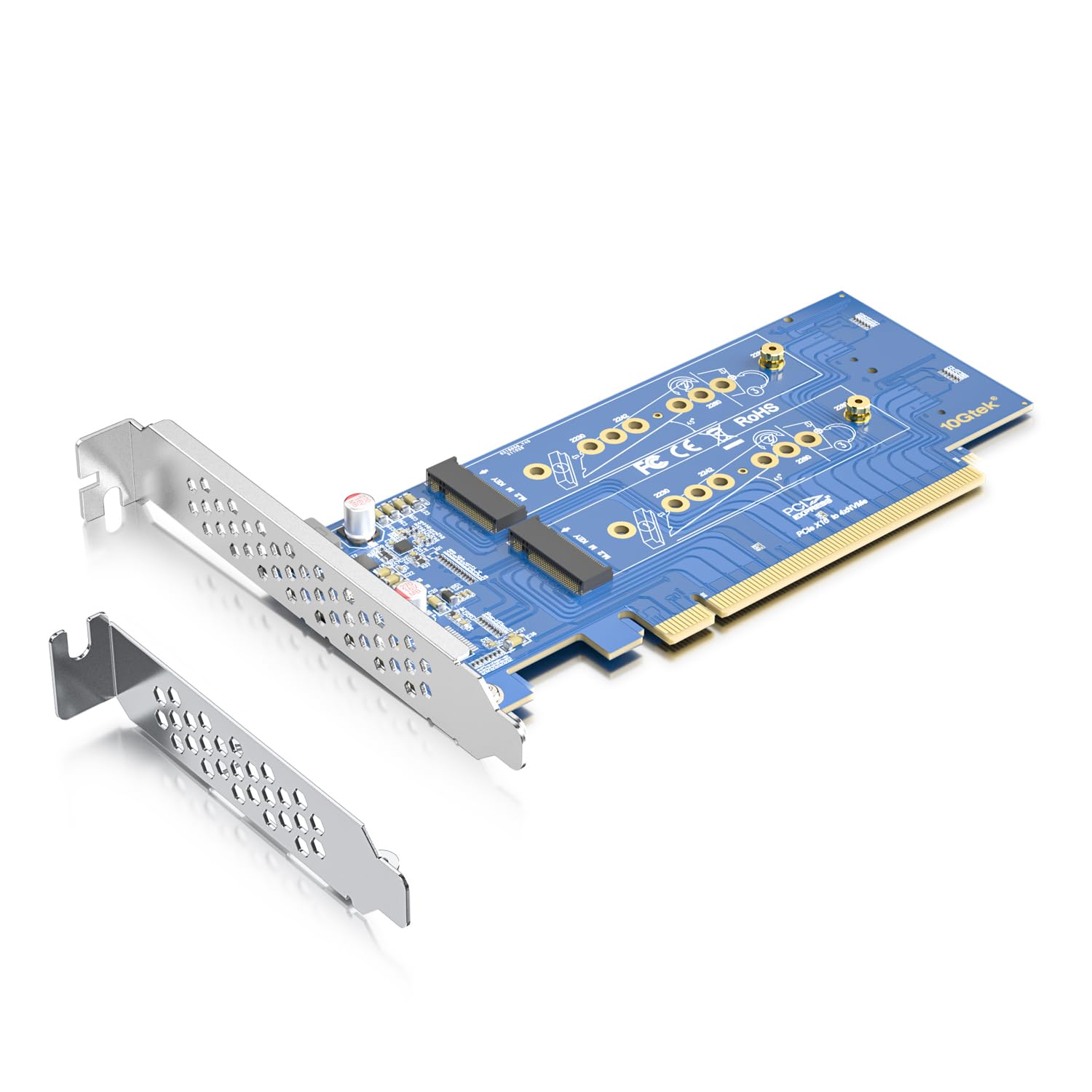 PLAYS REGAL㤨̵֡ۡ10Gtek 4ݡ PCIe 3.0 to NVMe (4 M.2 Ѵץ M.2 (M  SSDѡPCIe X16ʬˤϥޥܡBIOSݡȤɬסM.2 nvme pcie ĥɡפβǤʤ4,979ߤˤʤޤ