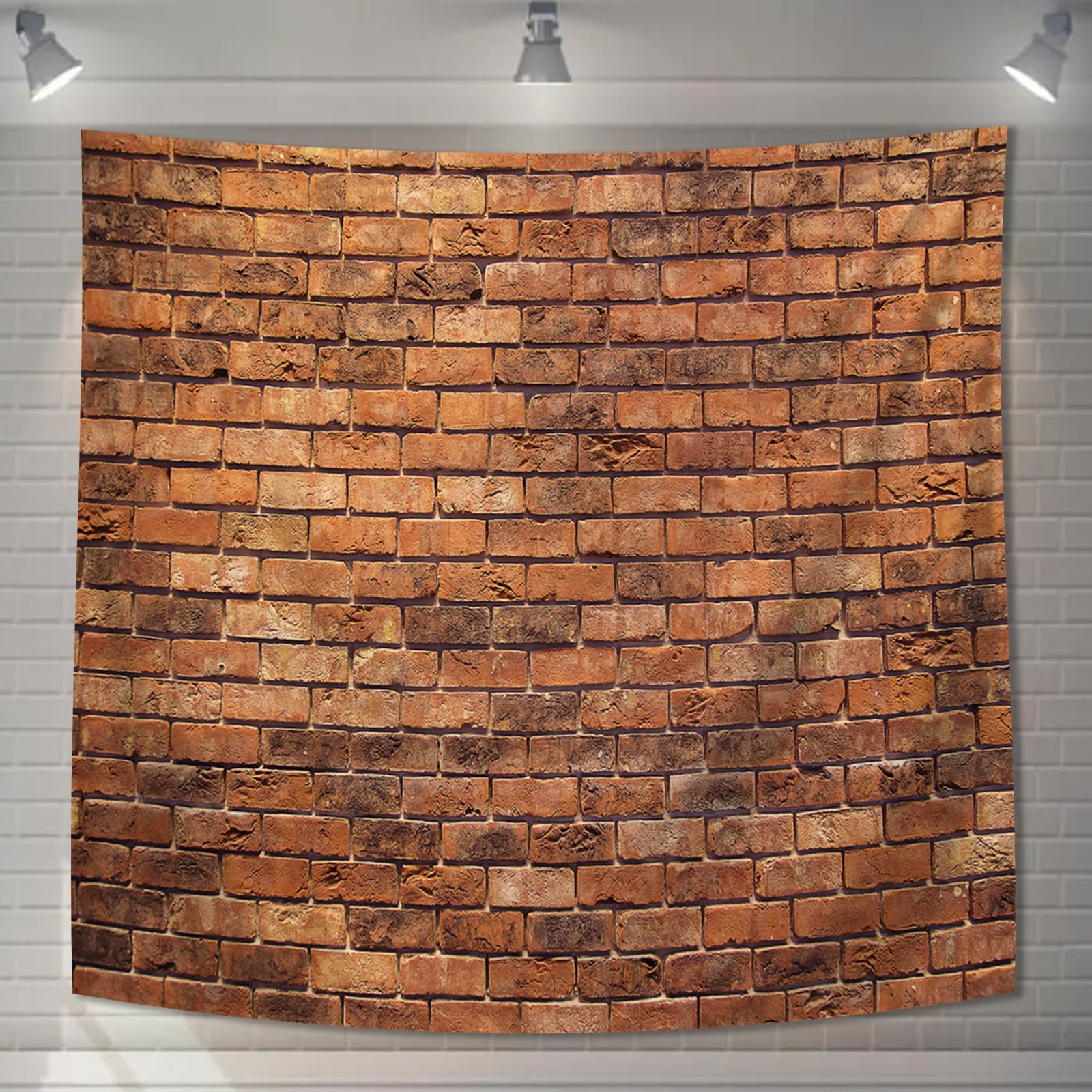【送料無料】U-SITU タペストリー 壁掛け 壁飾り レンガ レンガ壁 自然景色 オシャレ 背景 多機能 布ポスター インテリア 雰囲気転換（サイズ：長さ180cm x 幅180cm）カラー：GT0511FC