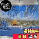 【送料無料】U-SITU タペストリー 壁掛け 壁飾り 金閣寺 京都 雪 自然景色 オシャレ 背景 多機能 布ポスター インテリア 雰囲気転換(サイズ:長さ75cm x 幅100cm)カラー:GT0196SA