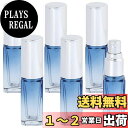 【送料無料】ANAMO スプレーボトル 5ml 6本 アトマイザー 香水 持ち運び ガラス 製 (ブルー 銀ふた)|詳細画像