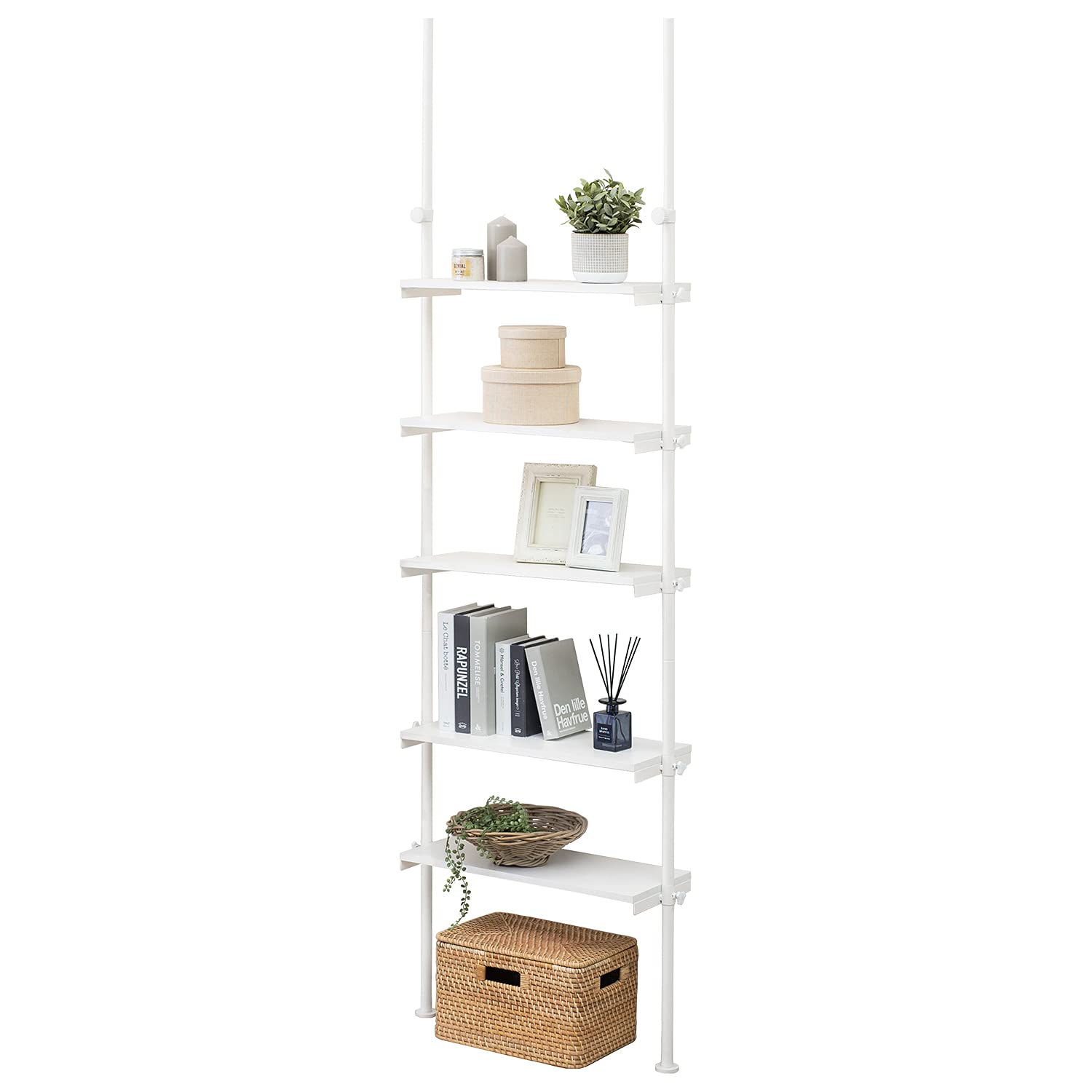 【送料無料】萩原(Hagihara) オープンシェルフ ラック 突っ張り棚 つっぱりラック ディスプレイ 趣味 ..