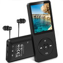 【送料無料】AGPTEK MP3プレーヤー 2024年ストレージUP 16GB 最大40時間連続再生 ロスレスサウンド イヤホン付属 黒