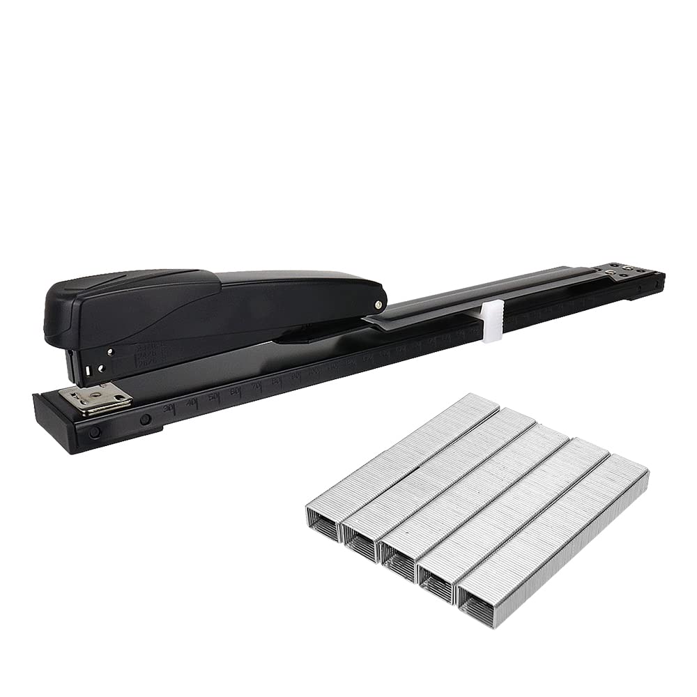 【送料無料】中綴じホッチキス ステープラー ホッチキス針セット 仮綴じ 本綴じ 滑り止めクッション付..