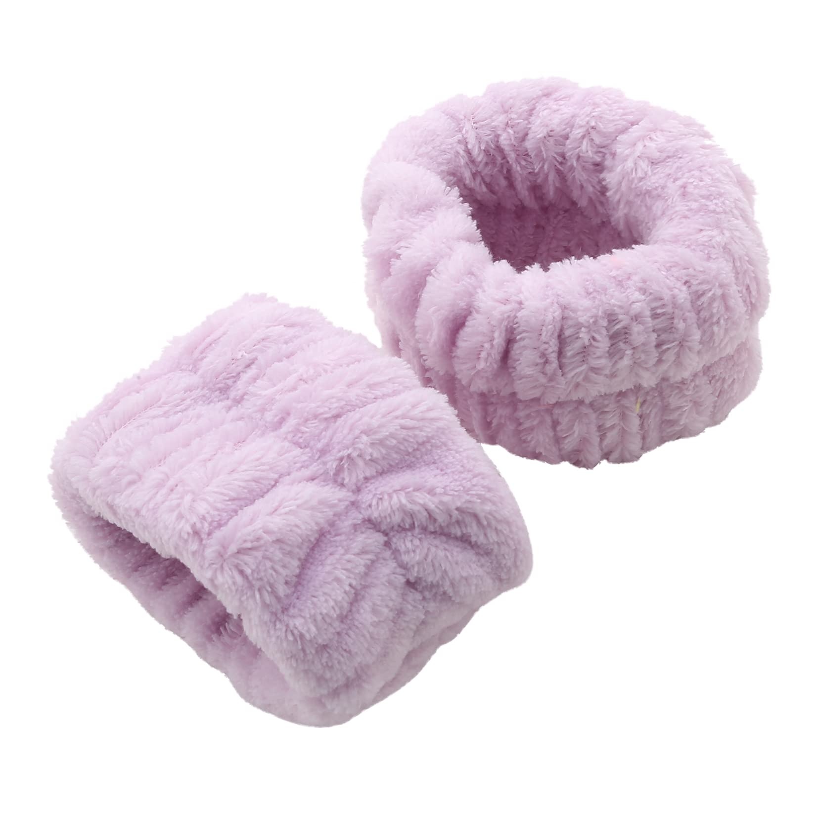 【送料無料】JIYAN 2個のリストスパウォッシュバンドマイクロファイバーリストウォッシュタオルバンド洗顔用リストバンド顔吸収リストバンド女性用リストスウェットバンドは液体がこぼれるのを防ぎます