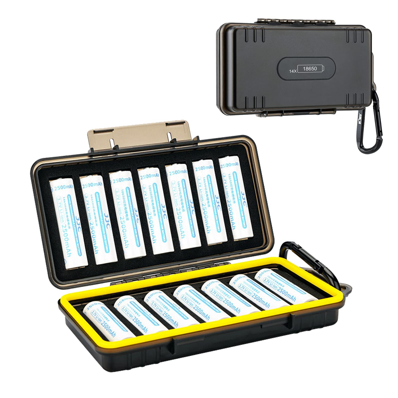 【送料無料】大容量 18650 バッテリーケース バッテリー収納ケース 14本 18650 電池収納 ...