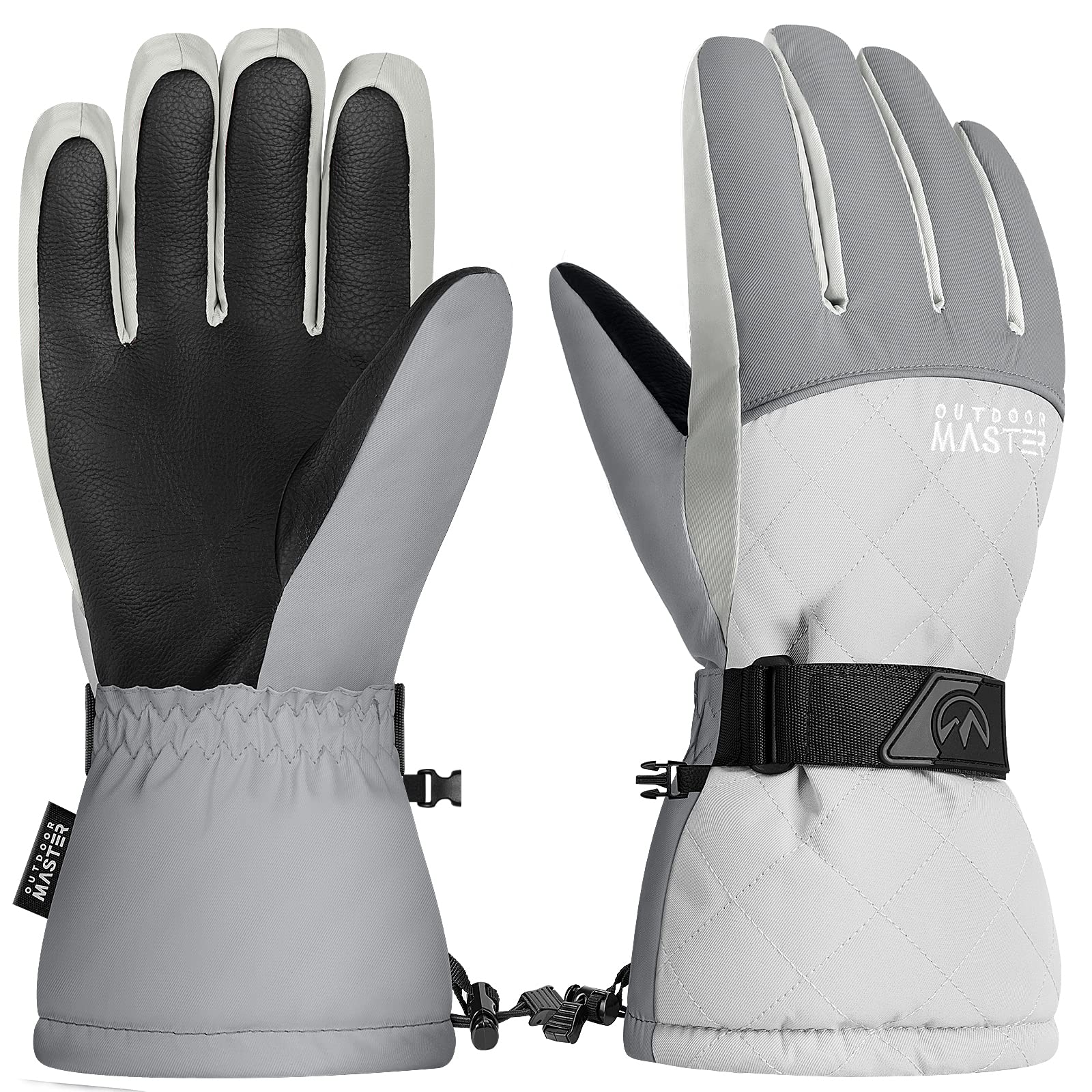 【送料無料】OUTDOORMASTER 手袋 防寒 防水 スノボ グローブ 手袋 レディース スキー グローブ 女の子 スノーボード グローブ 撥水加工 スマホ対応 滑り止め 紛失防止 防風 厚手 通気性 スキー 手袋 全5色