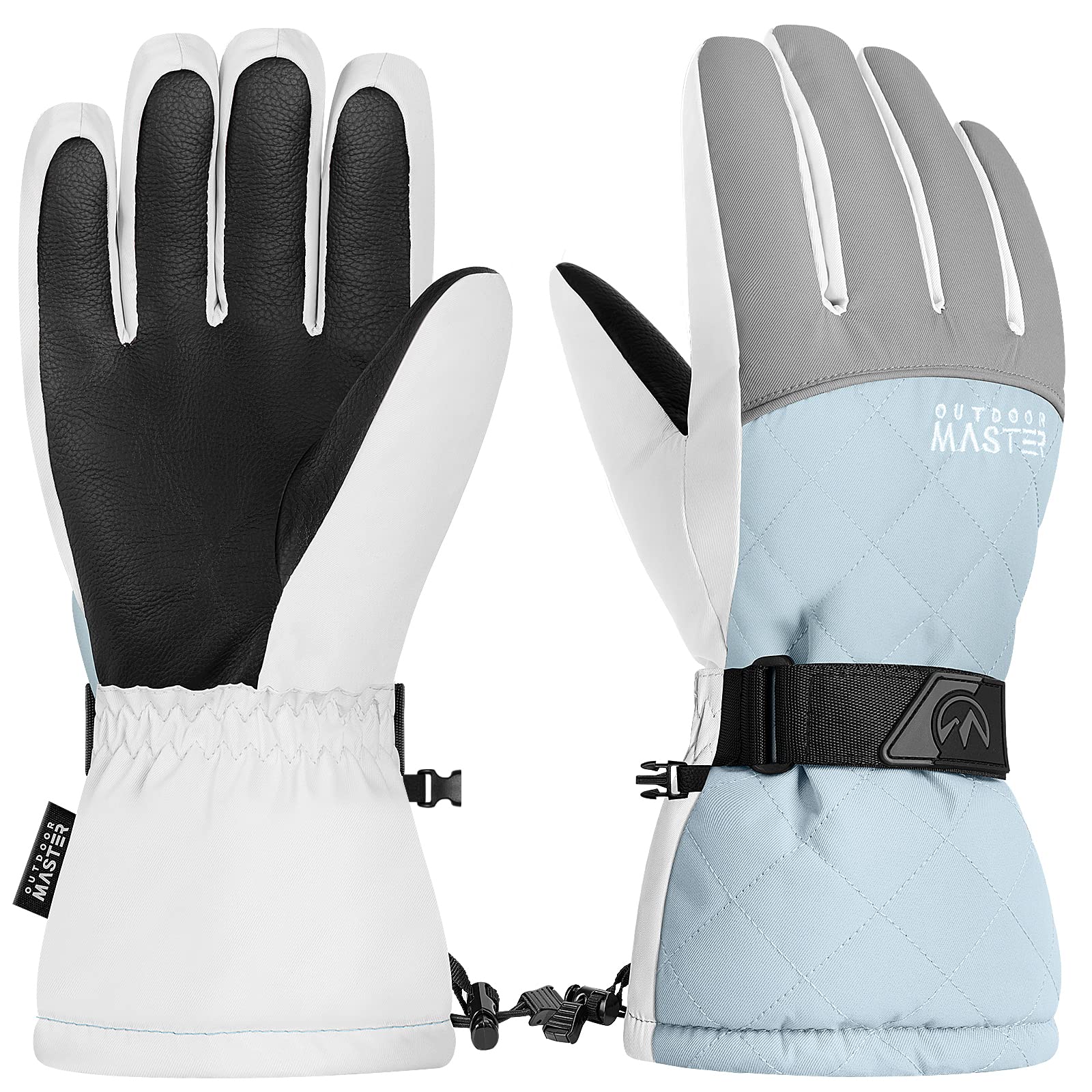 【送料無料】OUTDOORMASTER 手袋 防寒 防水 スノボ グローブ 手袋 レディース スキー グローブ 女の子 スノーボード グローブ 撥水加工 スマホ対応 滑り止め 紛失防止 防風 厚手 通気性 スキー 手袋 全5色