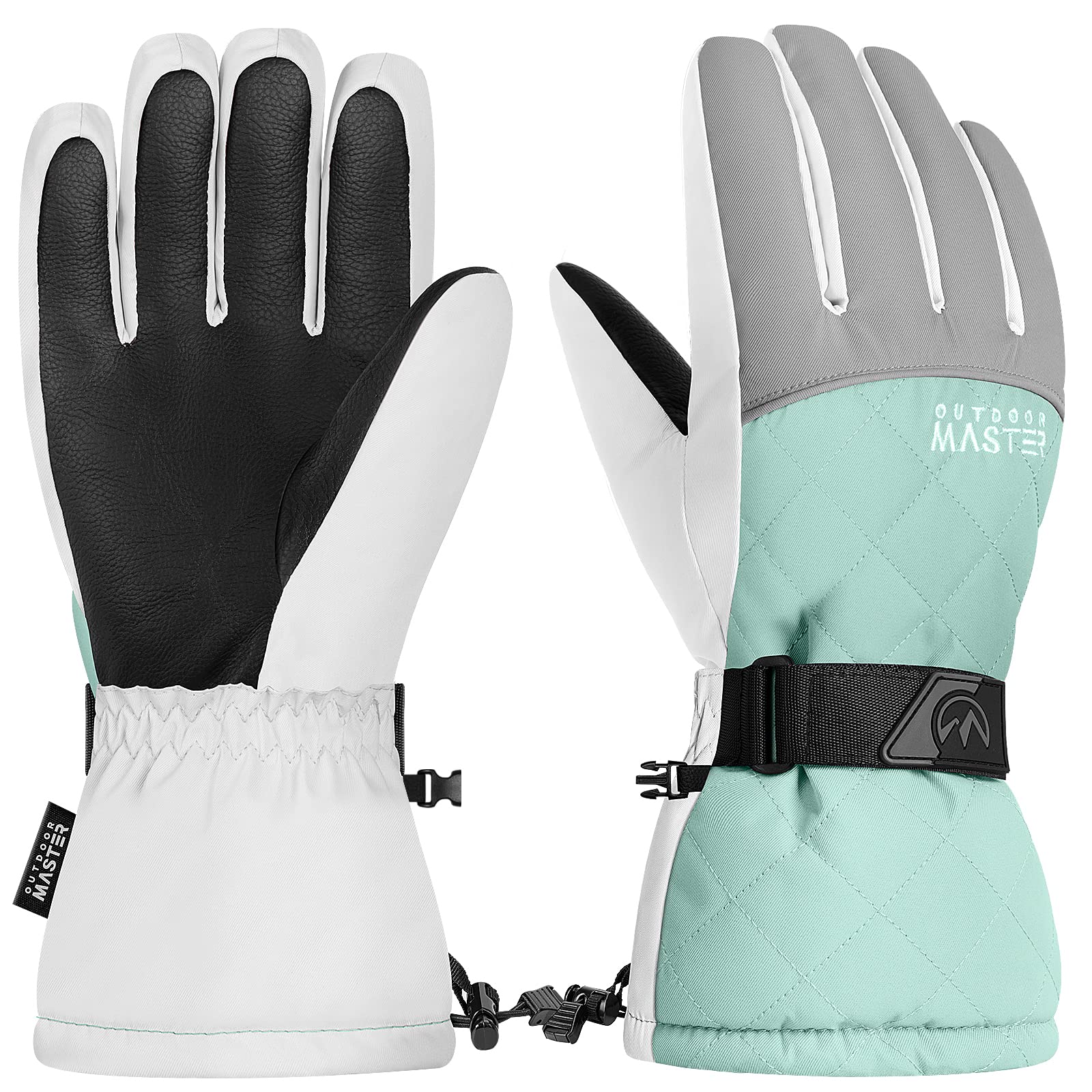 【送料無料】OUTDOORMASTER 手袋 防寒 防水 スノボ グローブ 手袋 レディース スキー グローブ 女の子 スノーボード グローブ 撥水加工 スマホ対応 滑り止め 紛失防止 防風 厚手 通気性 スキー 手袋 全5色