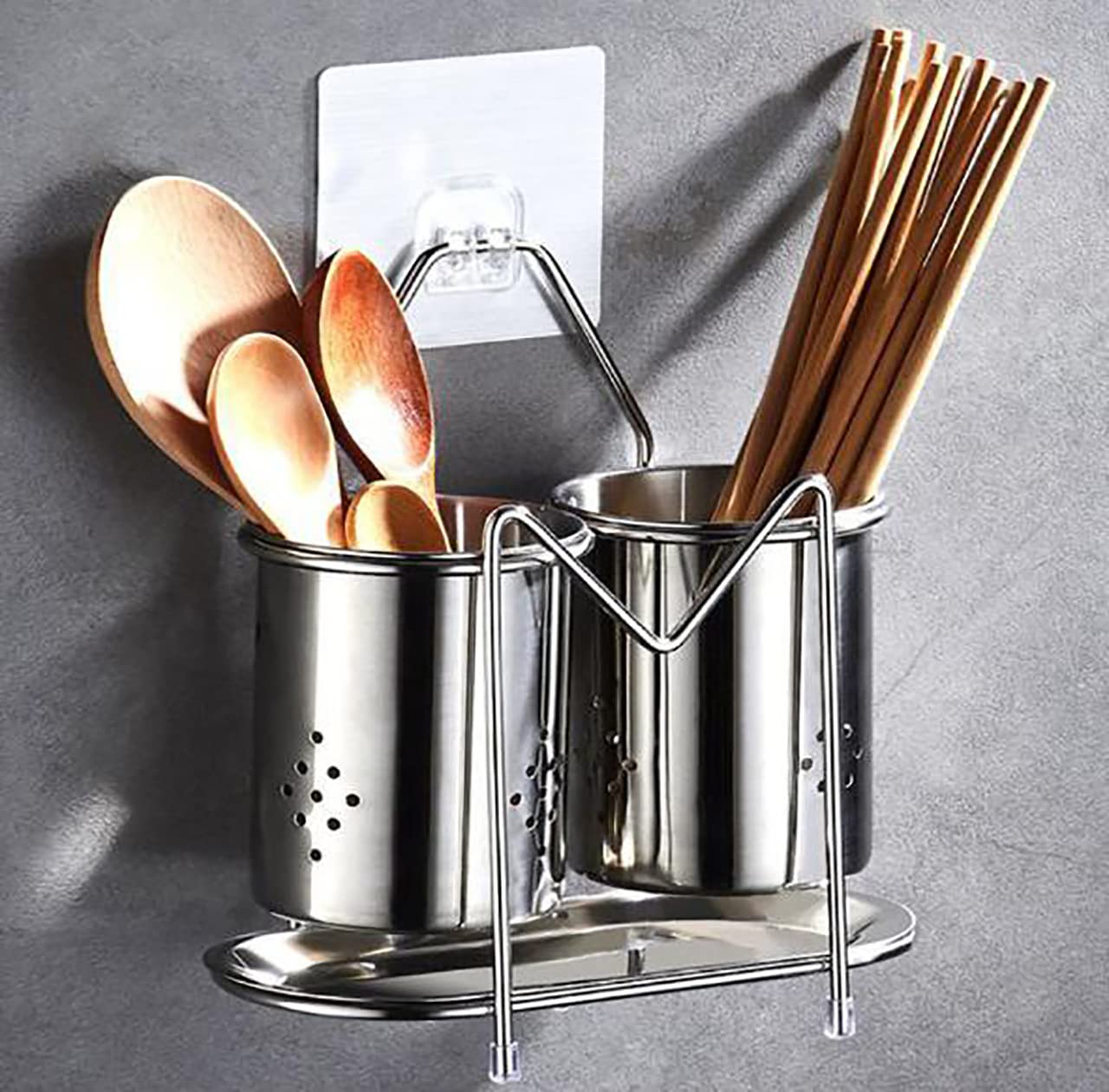 【送料無料】umely キッチンツールスタンド 調理器具 収納 シンプル 箸入れ 多機能 卓上 壁掛け キッチ..