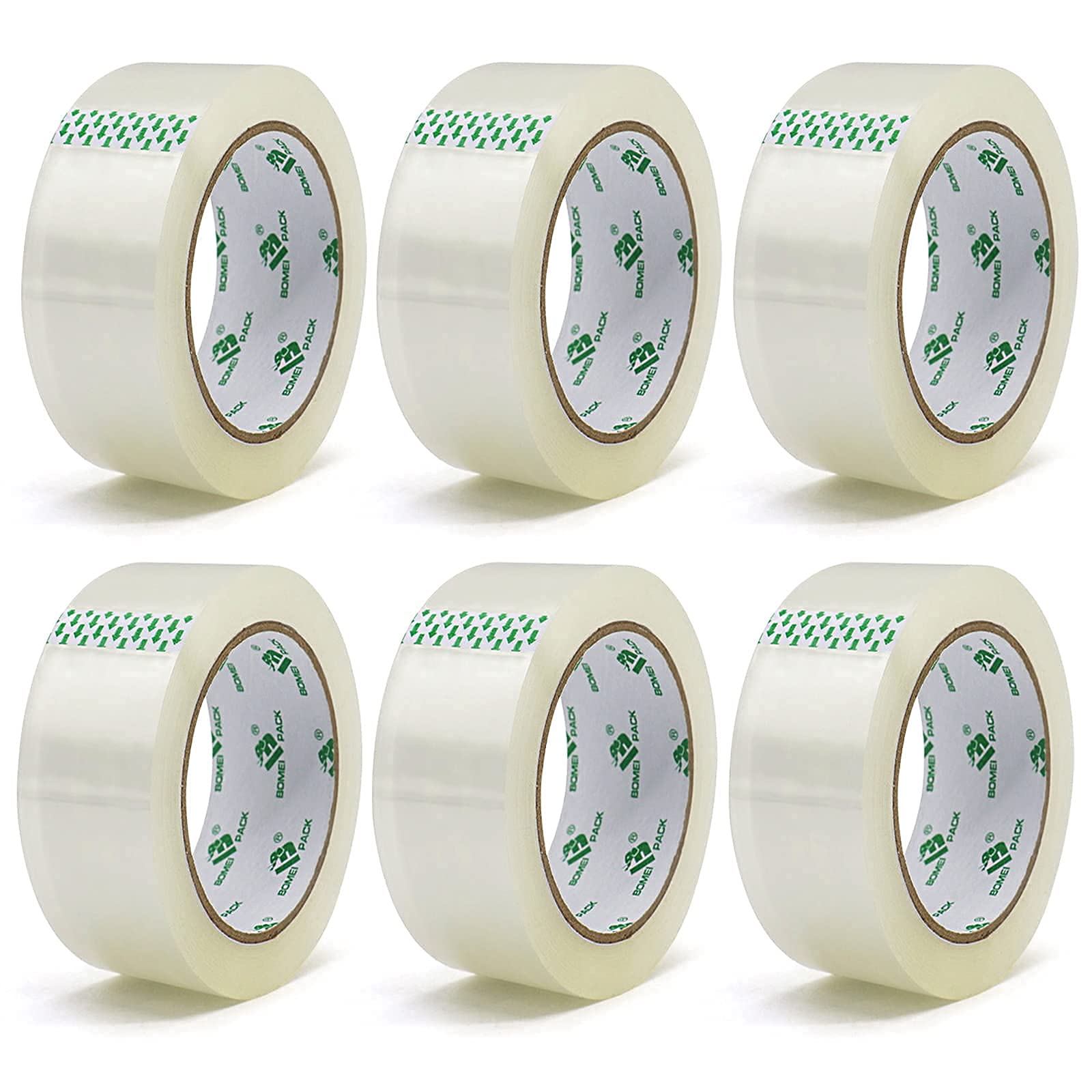 【送料無料】BOMEI PACK ガムテープ透明静音テープ梱包用テープoppパッキングテープ段ボールパッキング..