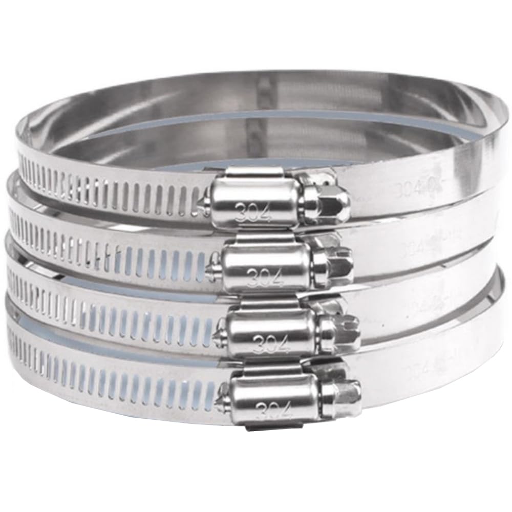 【送料無料】BIUTEFOR ホースバンド ステンレスバンド 304ステンレス鋼 52-76mm 4個セット 調整可能 強..