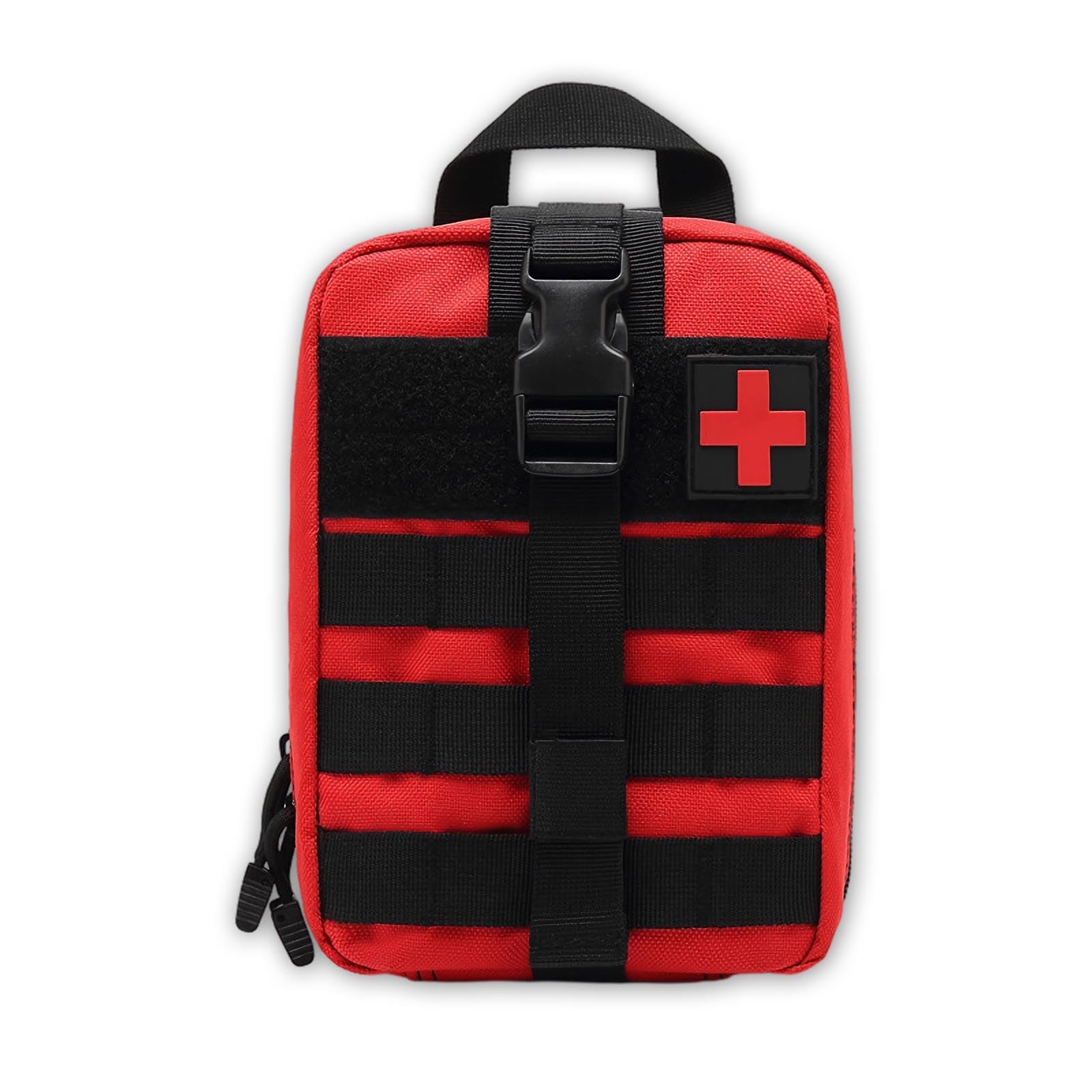 【送料無料】HiLiBoom メディカルポーチ 収納ポーチ 救急ポーチ 防水 軽量 収納 応急処置 旅行登山 アウトドア キャンプ 防災 救急用 レッド