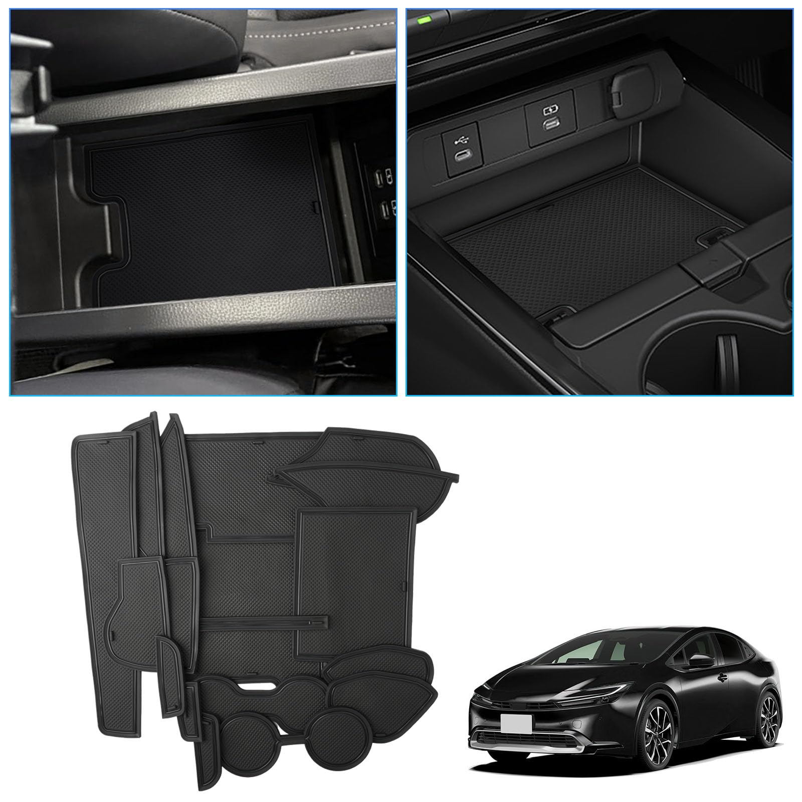 【送料無料】【BIXUAN】トヨタ プリウス60系ZVW60/MXWH60 5代目 2023+ポケットマット プリウス60系コン..