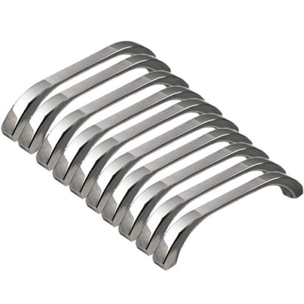 【送料無料】ステンレス 取っ手 ノブ キャビネット/家具/キャビネットの引き出しノブドアハンドル 手すり アンティーク 10個セット