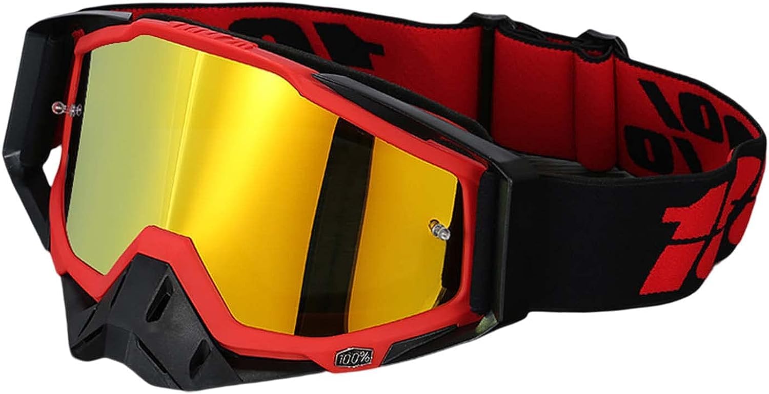 【送料無料】[DHAEY] モトクロス ゴーグル レンズ バイク 登山 柔軟 防塵防風 耐衝撃 広い視野 UVカッ..