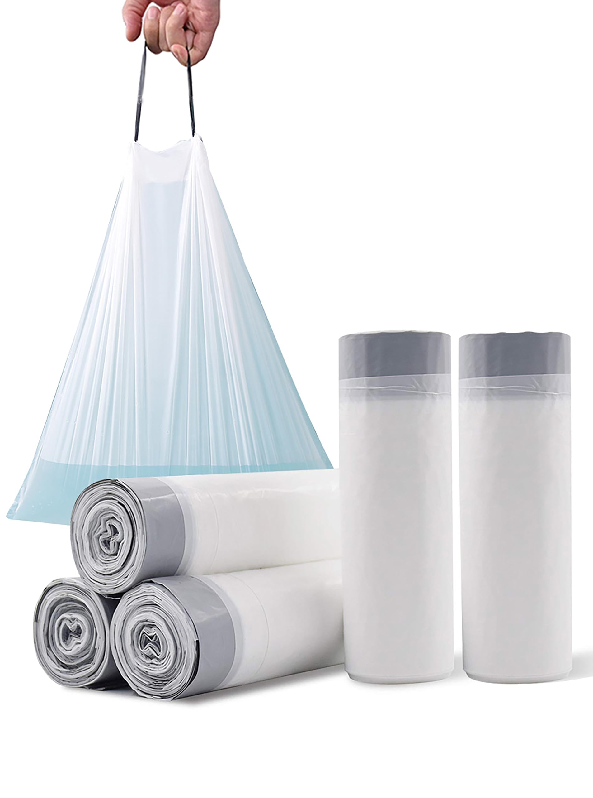 【送料無料】取っ手付きゴミ袋 100枚 10l 白 半透明 強 取り出しやすい 収納 臭わない エコ素材 生分解..