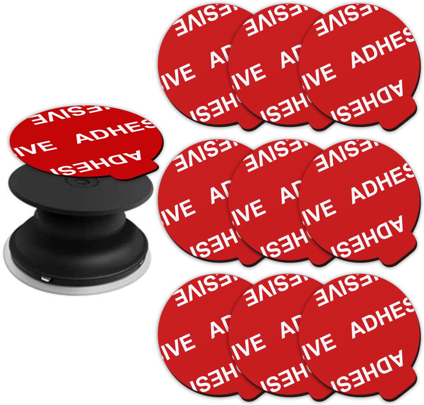 【送料無料】AZXYI 非常に高い接着性粘着接着剤 9個パック ソケットベース用 1.45インチ 両面ステッカ..