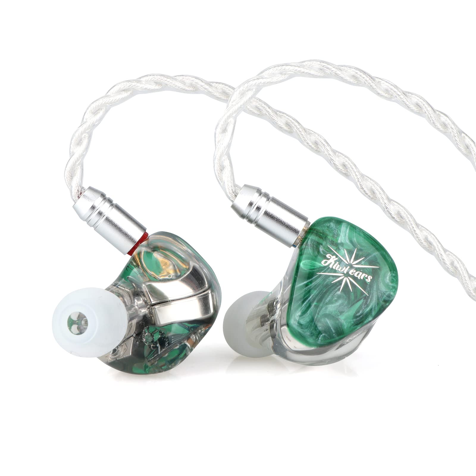 【送料無料】LINSOUL Kiwi Ears Orchestra Lite 8BAハイブリッド型HiFiイヤホン 人間工学に基づくデザイン 0.78mm2pinコネクター&3.5mmステレオプラグ 耳掛け式イヤホン 4コア7N無酸素銅(OFC)ケーブル リケーブル可能設計 天然樹脂キャビティとフェースプレートが使用するハ