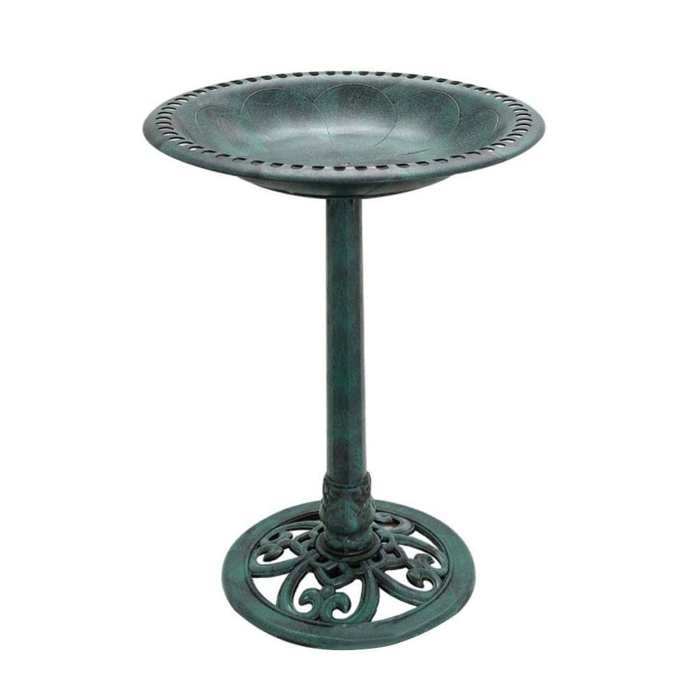 【送料無料】SZYM ポリレジンアンティーク屋外バードバストールガーデンバードバスフィーダーヴィンテージヤードアートバードバストレイ屋外ガーデン像芝生装飾用