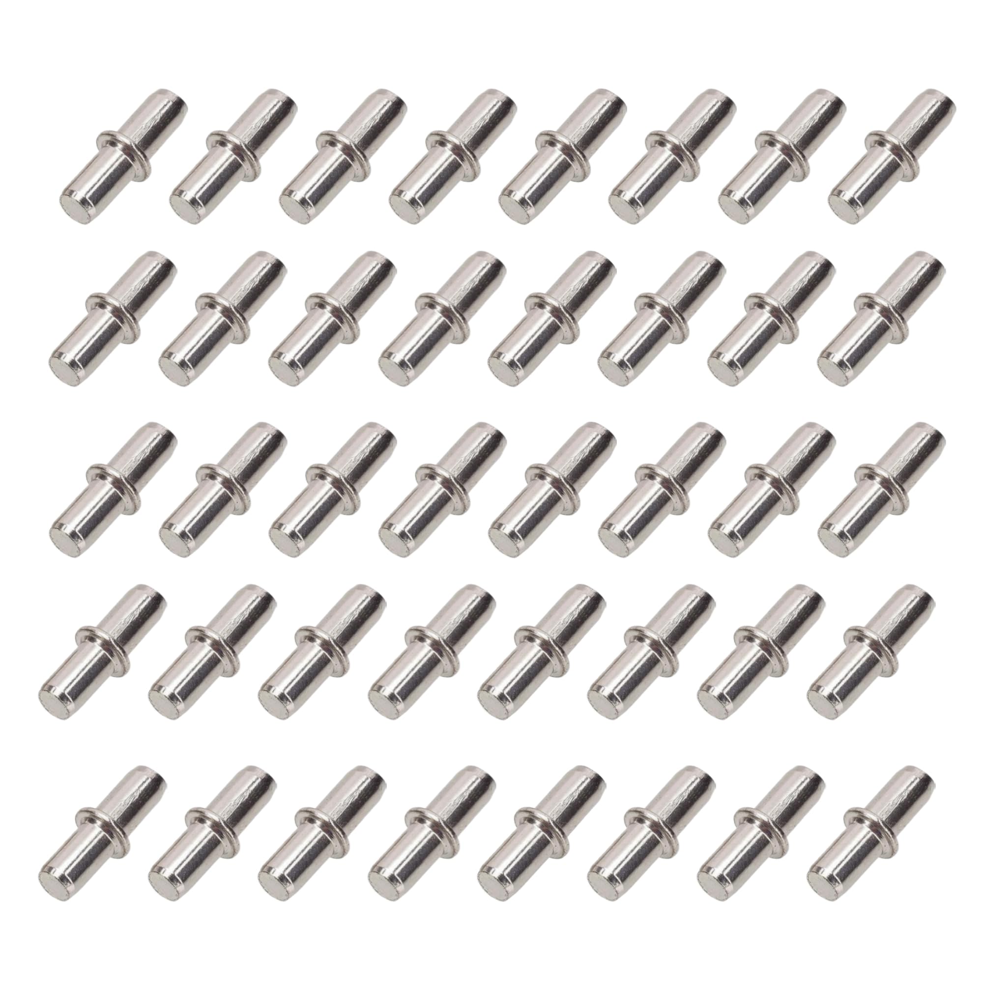 【送料無料】DEVENTORZ ダボ 棚ダボ 40個セットΦ5mm×17mm 棚受け ダボ 金属ダボ 棚ダボ 差し込みタイプ..