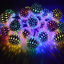 【送料無料】MOTOSTAR 屋外のソーラーストリングライト 20led 5m LEDイルミネーションライト 8種の点灯モード 夜間自動点灯 キャンプ ライト ...