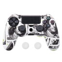 【送料無料】ZOMTOP PS4 プレイステーション4 対応用 コントローラー 塗られたパターンシリコン カバー スキ ン ケース 交換用ハンドル帽 2個付け(...