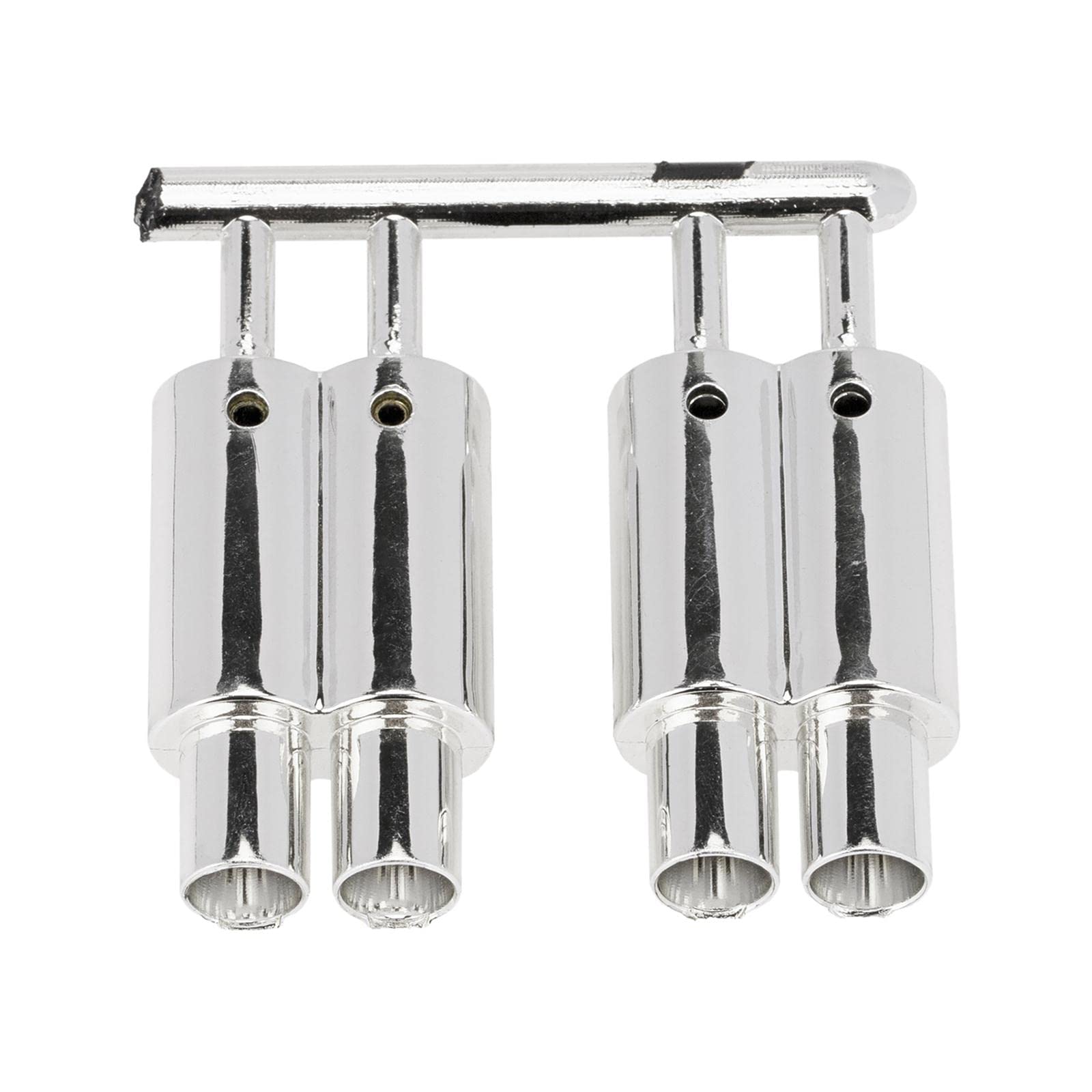 【送料無料】STARTIST 1/10 RCカーの装飾用の安定したツインエキゾーストマフラーセットの交換