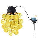 【送料無料】LEDイルミネーションライト ソーラー 50球 7M LED ストリングライト 8種点灯パターン 自動ON/OFF 防水 屋外屋内兼用 クリスマス/...
