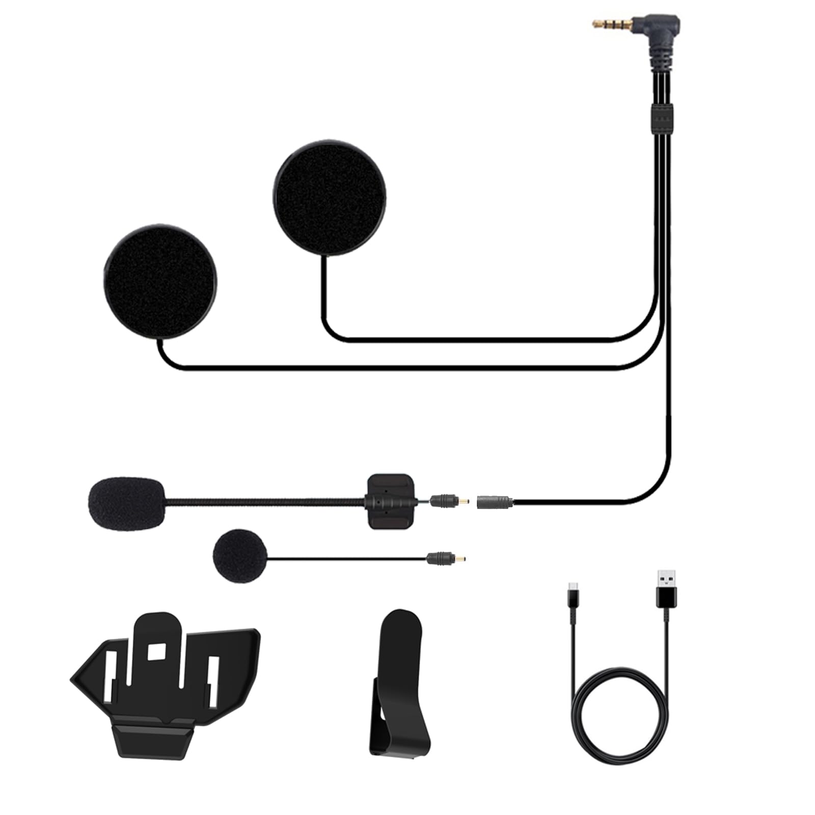 【送料無料】WAYXIN R6S バイク用インカム付属品セット