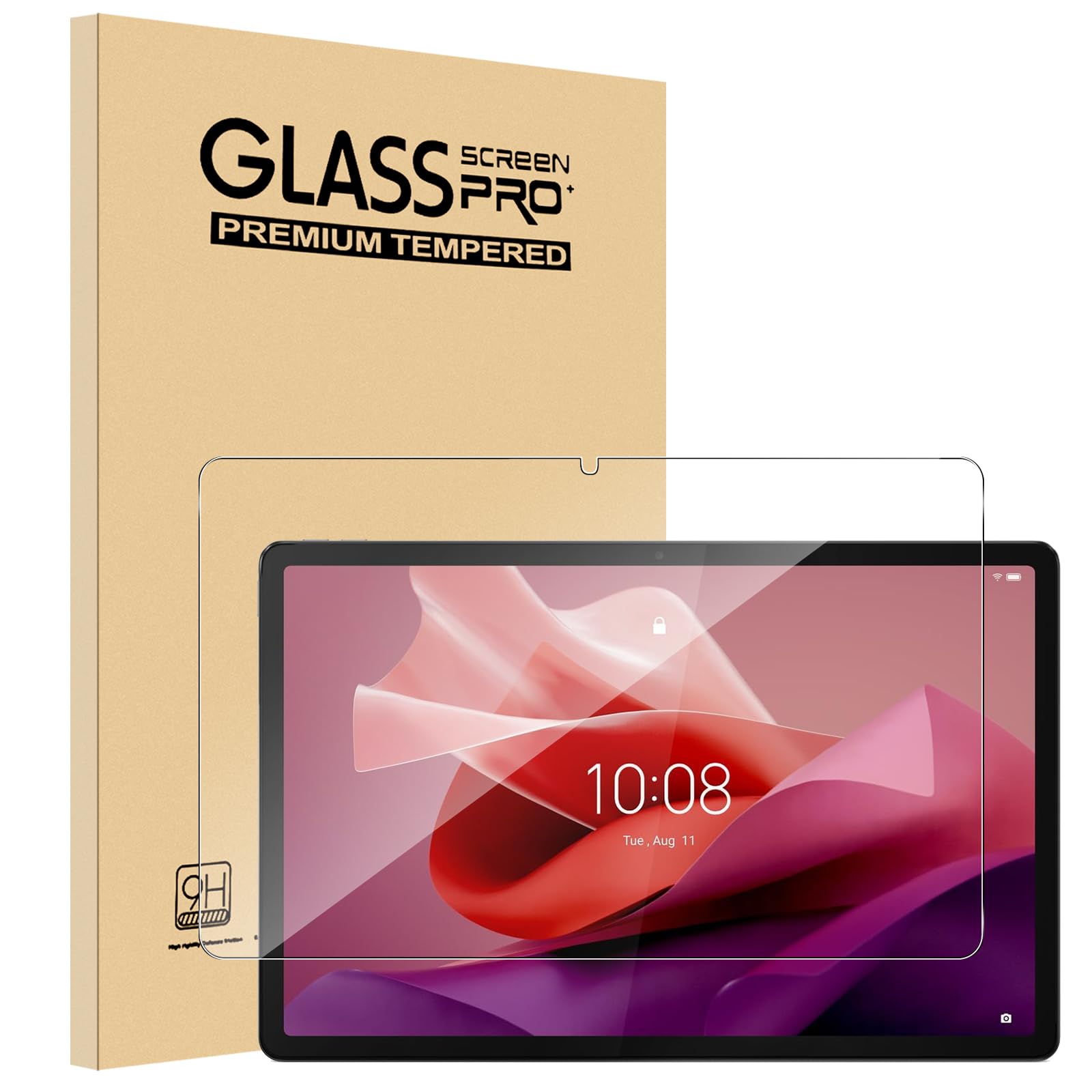 【送料無料】【1枚セッ】For Lenovo Tab P12 フィルム Mosasa Lenovo Tab P12 ガラスフィルム 衝撃吸収 9H硬度 飛散防止 2.5Dラウンドエッジ 自動吸着 気泡ゼロ 高透過率 高感度