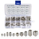 【送料無料】SeonFook 200個セット 六角穴付止めネジ 10種類 止め ねじ キット イモネジ ステンレス鋼 ねじ 内側六角 ネジ M3 M4 M5 M...
