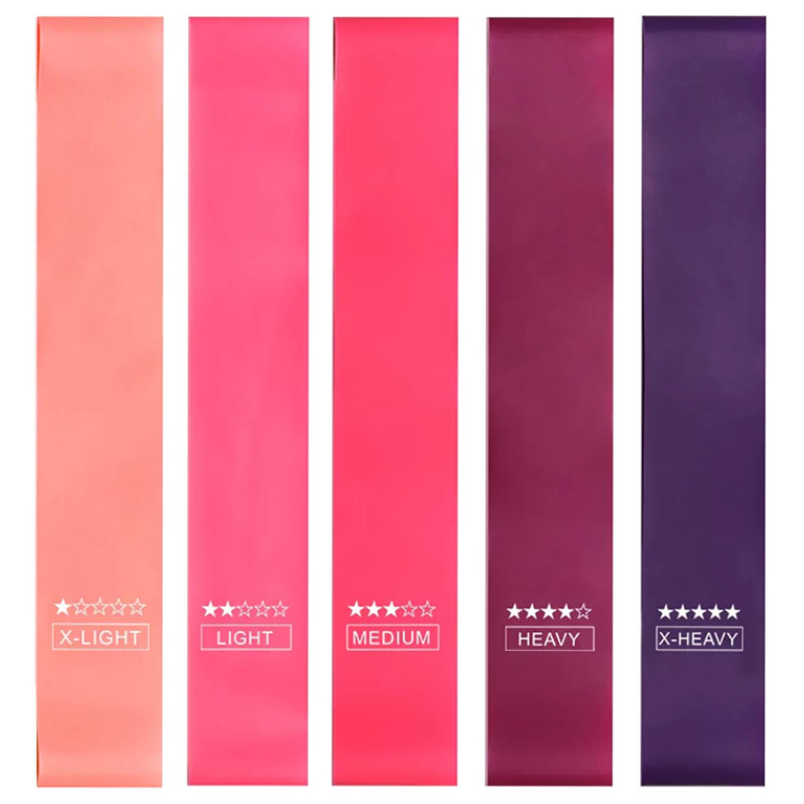 【送料無料】KALOLINNA ゴムチューブ エクササイズバンド 5本セット レジスタンスバンド 天然ラテックス フィットネスバンド 5つの異なる強度 携帯に便...