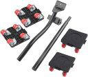 【送料無料】HYCDIYTS 家具移動ヘルパー 移動キャリー 家具移動キャスター らくらくヘルパー 360度回転 自由組み立て 台車 4輪家具移動・掃除用ラクラ...