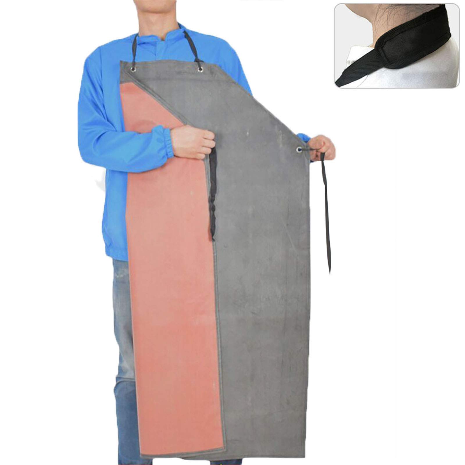 【送料無料】[Maifunn] エプロン men 厚ゴム 作業エプロン 草刈り用前掛け 釣り 溶接 食器洗い 工場食..